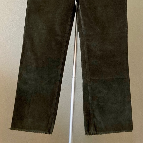 Express (Flying Monkey) High Rise Stretch Corduroy Jeans Size 10, Military Green - Picture 7 of 8